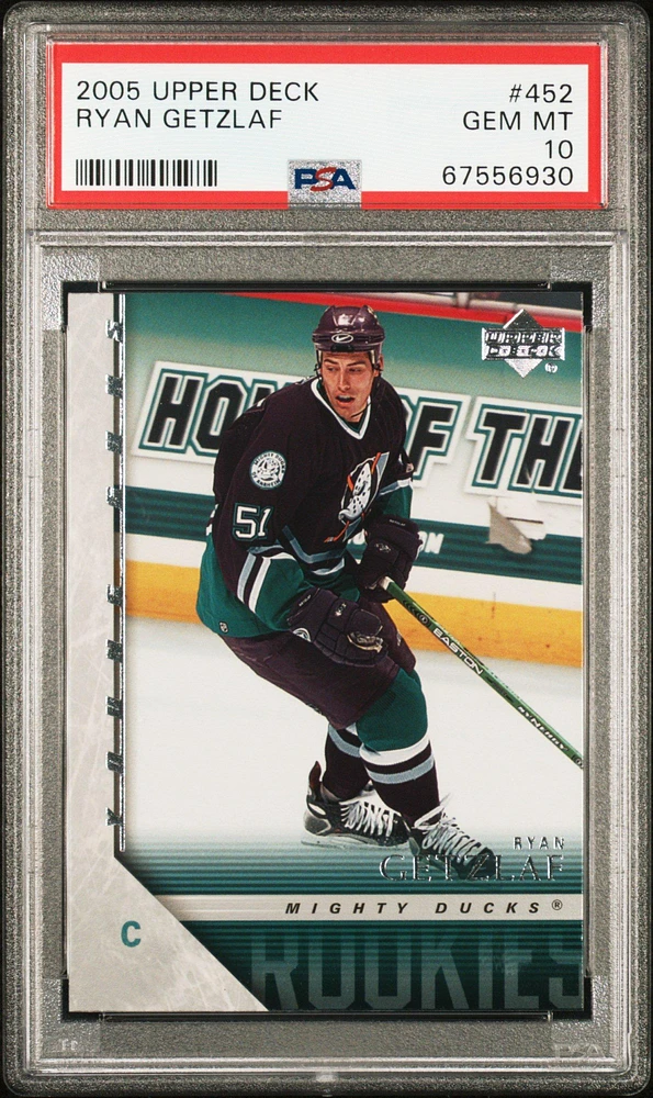 2005 Upper Deck 452 Ryan Getzlaf PSA 10