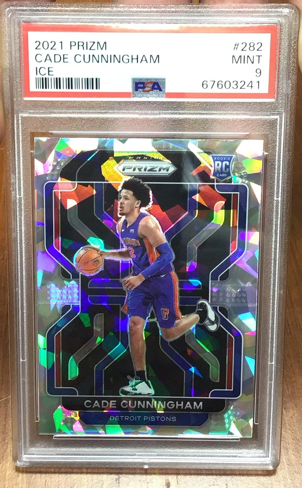 2021 Panini Prizm 282 Cade Cunningham Ice PSA