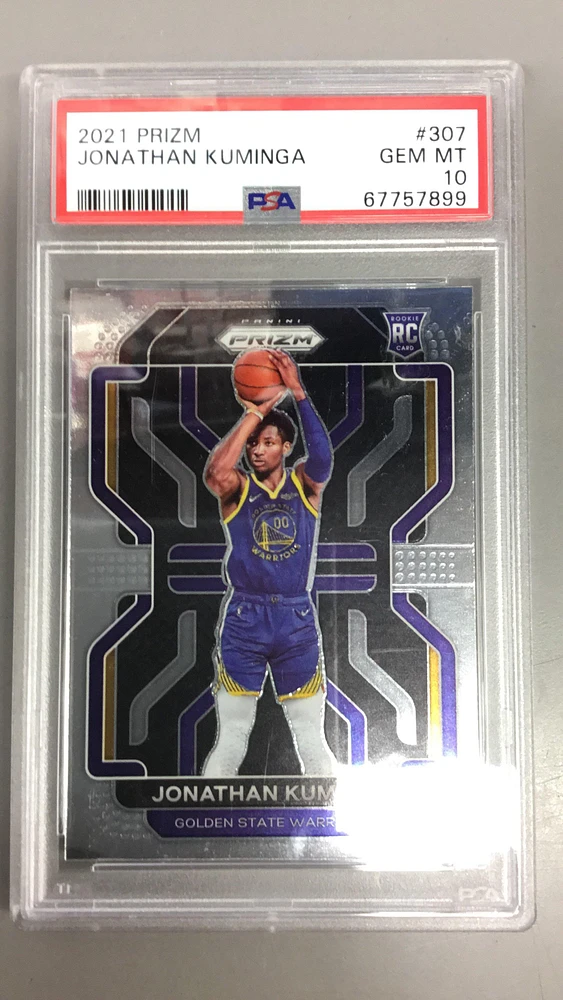 2021 Panini Prizm 307 Jonathan Kuminga PSA 10
