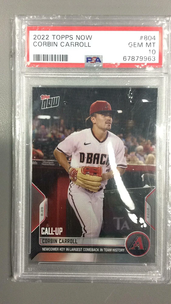 2022 Topps Now 804 Corbin Carroll PSA 10