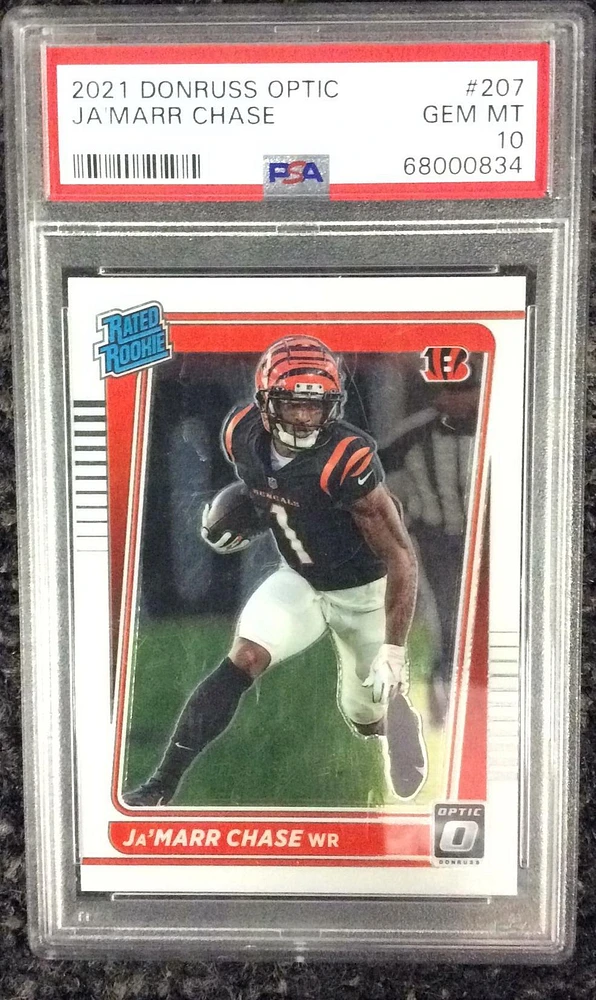 2021 Panini Donruss Optic 207 Ja'marr Chase PSA