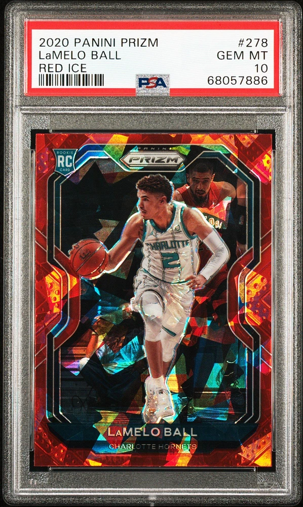 2020 Panini Prizm 278 Lamelo Ball Red Ice PSA 10