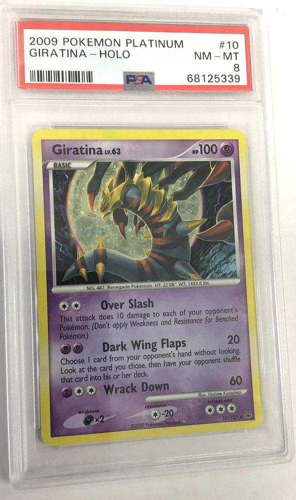 2009 Pokemon Platinum 10 Giratina-holo PSA 8