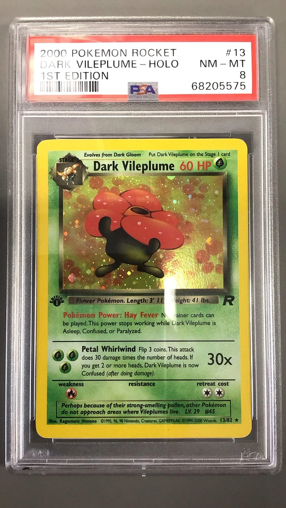 2000 Pokemon Rocket 13 Dark Vileplume PSA