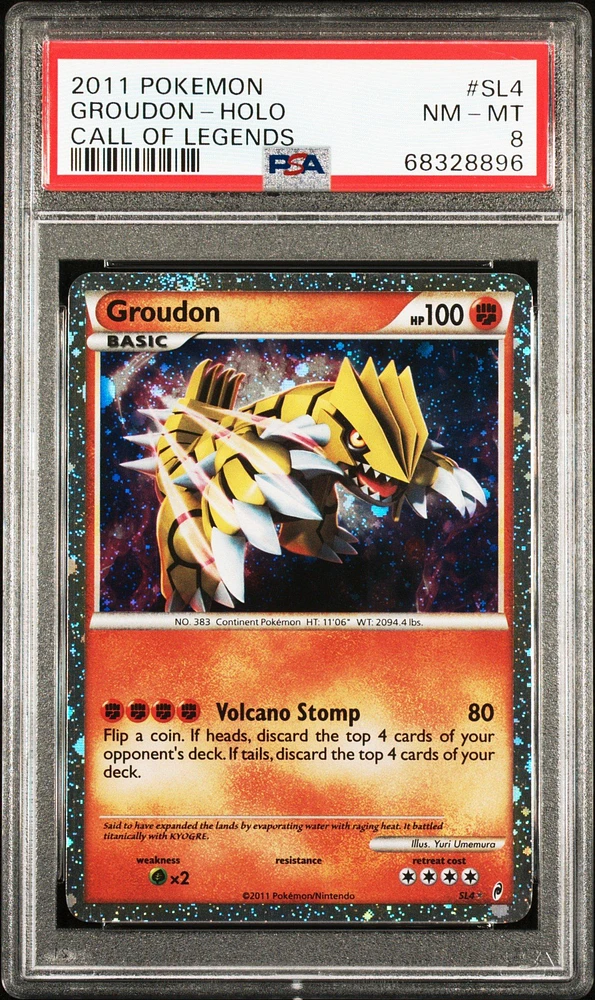 2011 Pokemon Call Of Legends Sl4 Groudon-holo PSA