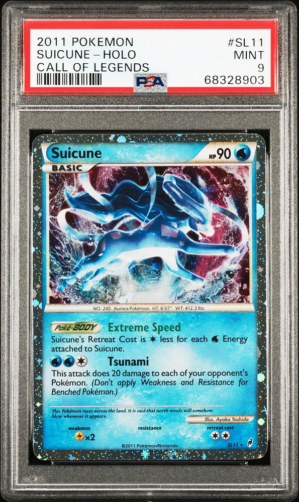 2011 Pokemon Call Of Legends Sl11 Suicune-holo PSA