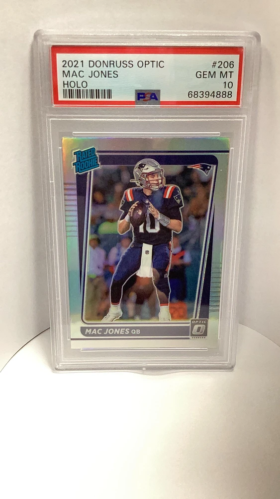 2021 Panini Donruss Optic 206 Mac Jones Holo PSA 10