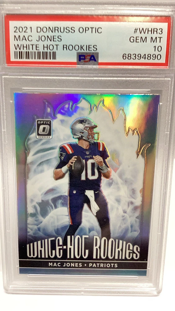 2021 Panini Donruss Optic White Hot Rookies Whr3 Mac Jones PSA 10