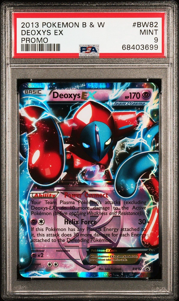 2013 Pokemon Black & White Promo Bw82 Deoxys Ex PSA 9
