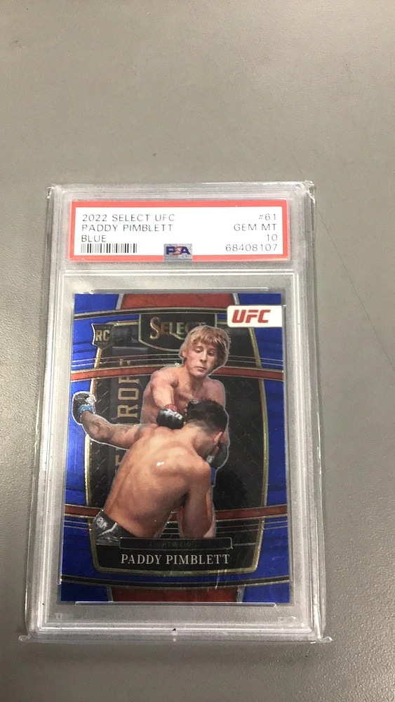 2022 Panini Select Ufc 61 Paddy Pimblett PSA 10