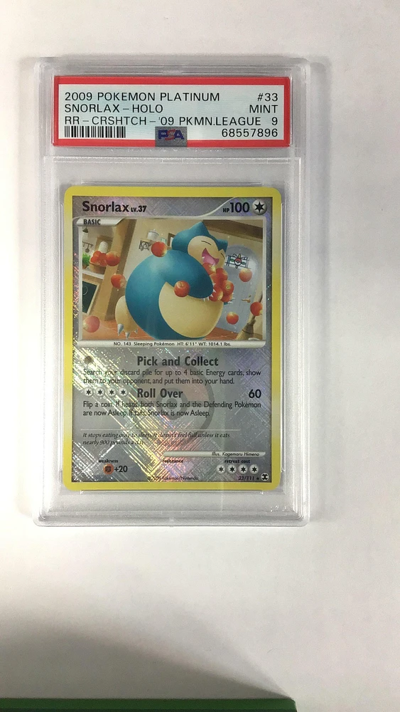 2009 Pokemon Platinum Rising Rivals 33 Snorlax PSA
