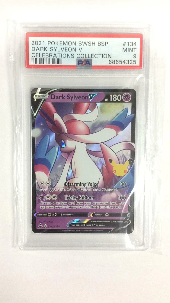 2021 Pokemon Swsh Black Star Promo 134 Dark Sylveon V PSA