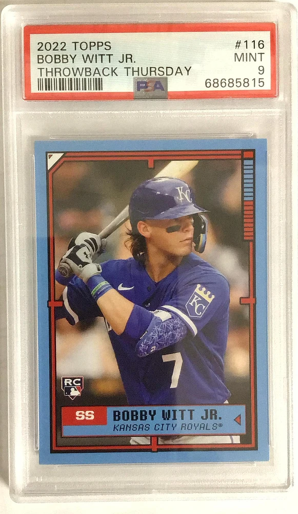 2022 Topps Throwback Thursday 116 Bobby Witt Jr. PSA 9