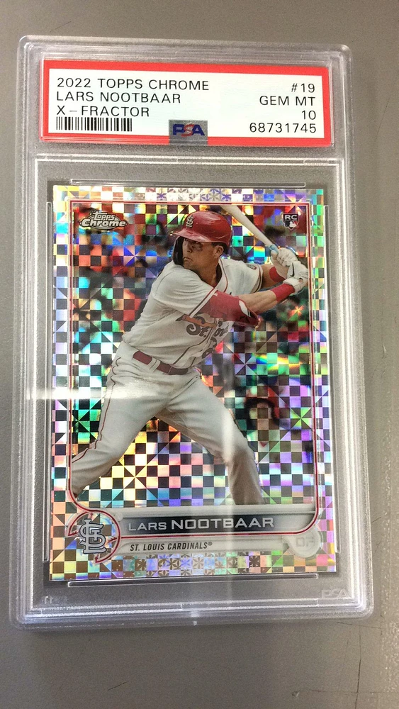 2022 Topps Chrome 19 Lars Nootbaar PSA 10