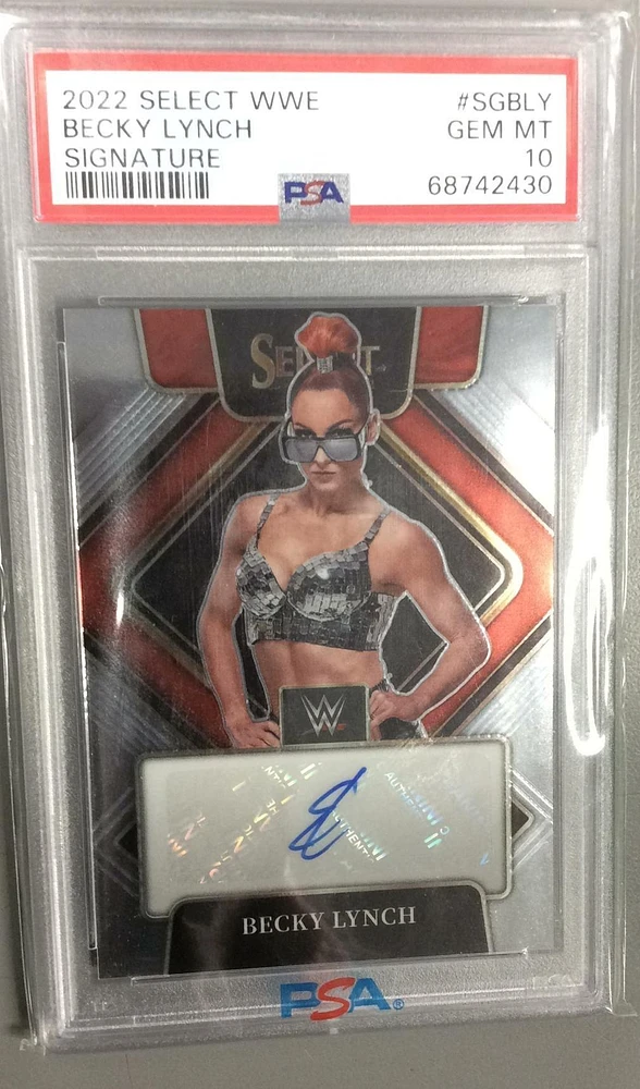 2022 Panini Select Wwe Signatures Sgbly Becky Lynch PSA 10