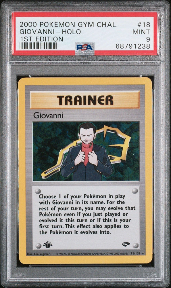 2000 Pokemon Gym Challenge 18 Giovanni PSA 9