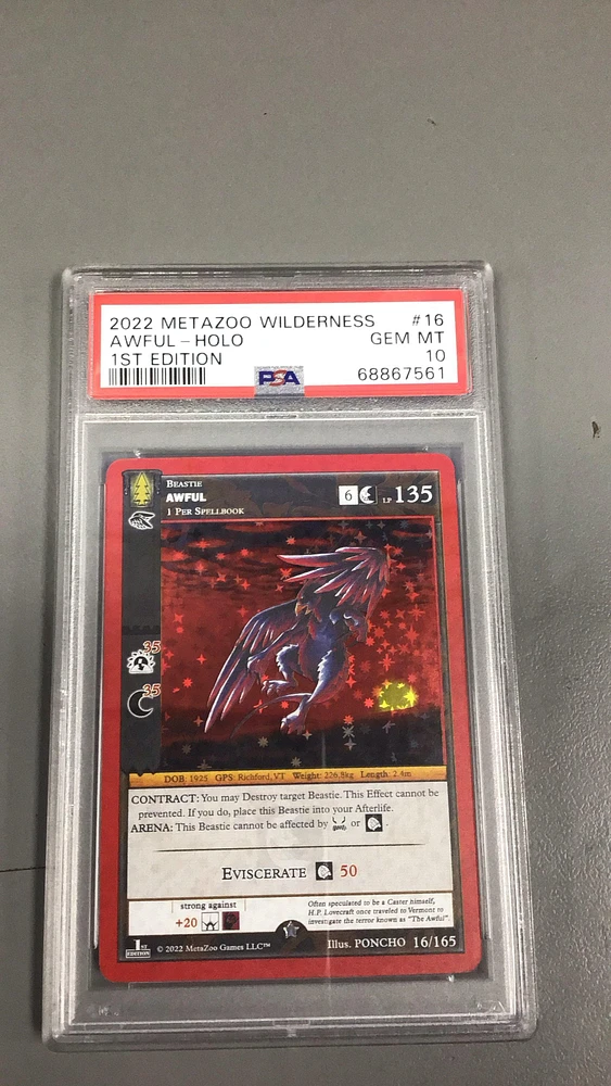 2022 Metazoo Wilderness 16 Awful PSA 10