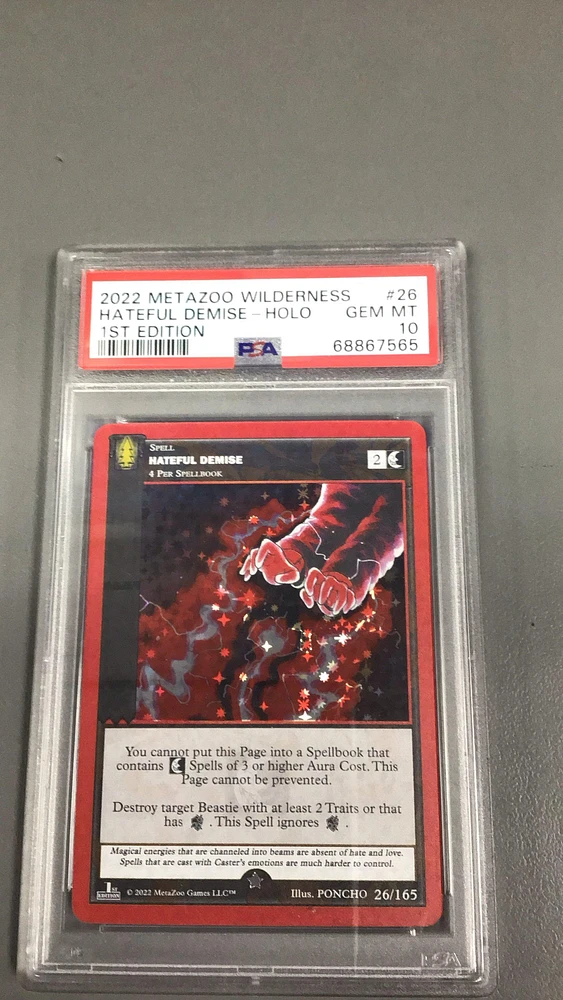 2022 Metazoo Wilderness 26 Hateful Demise PSA 10
