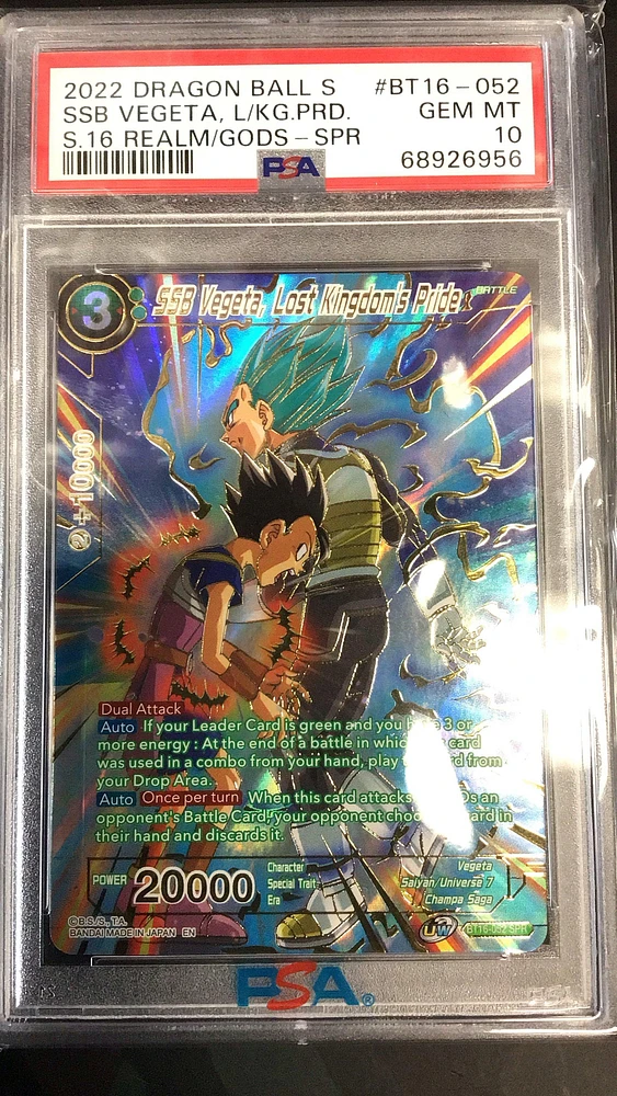 2022 Dragon Ball Super Card Game Series 16 Realm Of The Gods Bt16-052 Ssb Vegeta