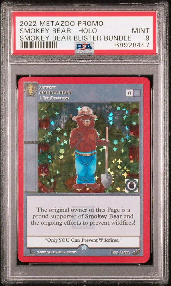 2022 Metazoo Promo Smokey Bear PSA 9
