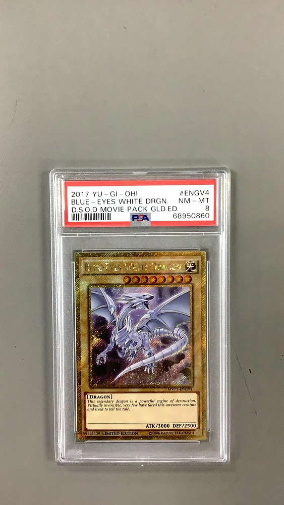 2017 Yu-gi-oh! The Dark Side Of Dimensions Movie Pack Gold Edition Engv4 Blue PSA
