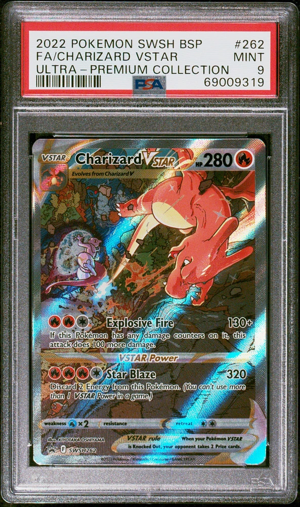 2022 Pokemon Swsh Black Star Promo 262 Fa/charizard Vstar PSA