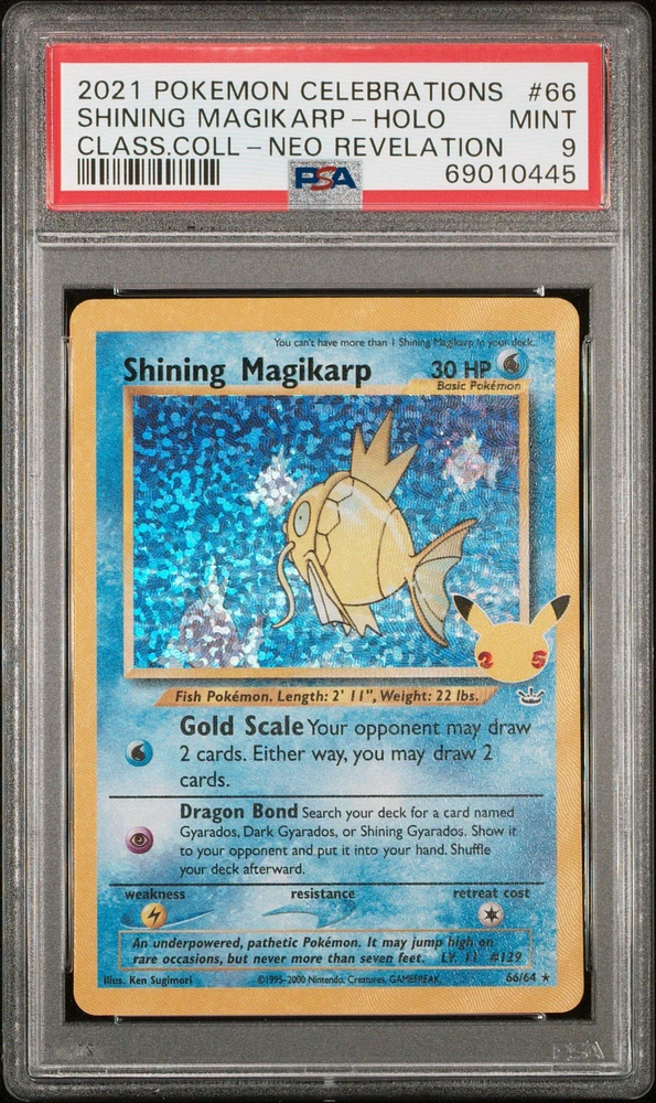2021 Pokemon Celebrations Classic Collection 66 Shining Magikarp PSA