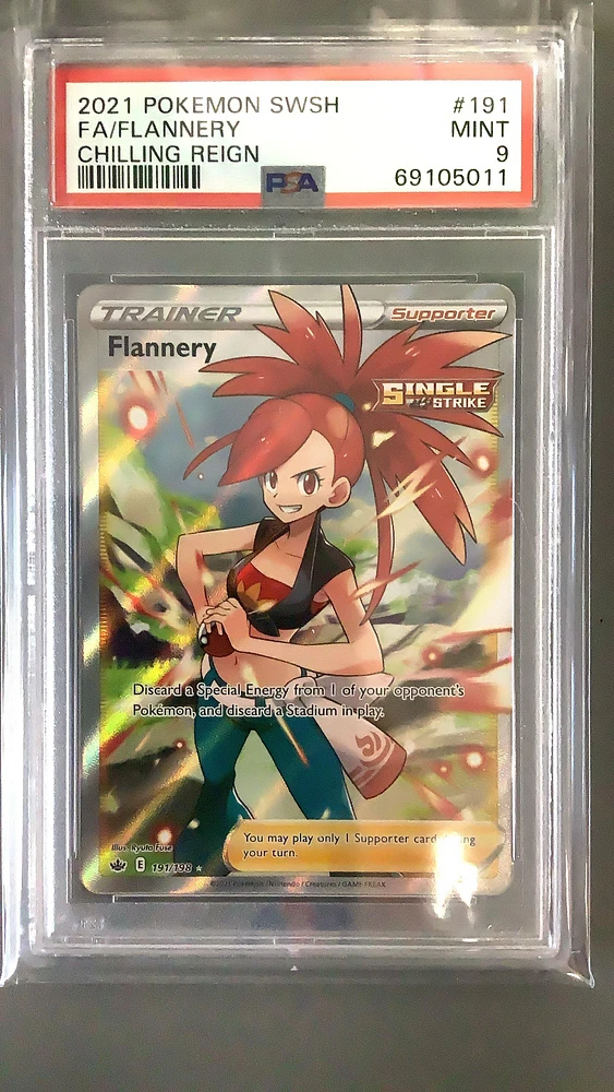 2021 Pokemon Sword & Shield Chilling Reign 191 Fa/flannery PSA 9