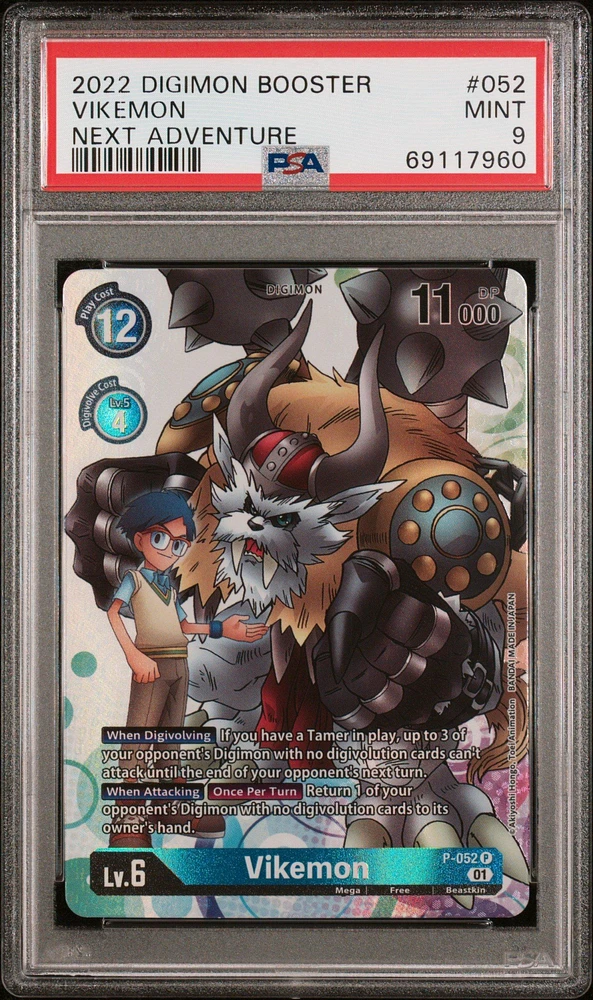 2022 Digimon Booster Next Adventure 052 Vikemon PSA 9