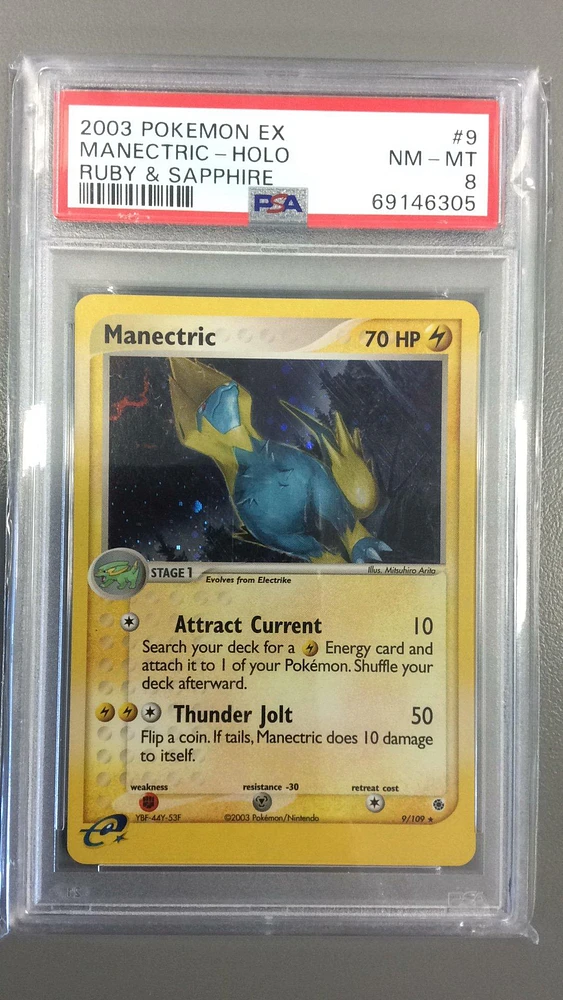 2003 Pokemon Ex Ruby & Sapphire 9 Manectric-holo PSA