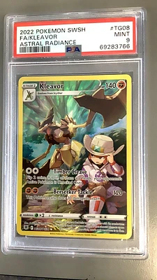 2022 Pokemon Sword & Shield Astral Radiance Tg08 Fa/kleavor PSA 9