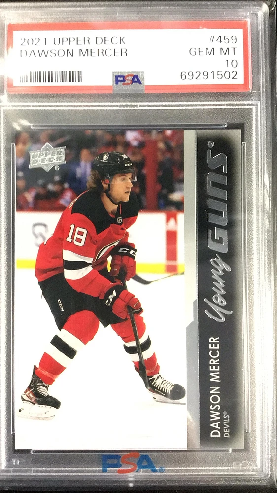 2021-2022 Upper Deck 459 Dawson Mercer PSA 10