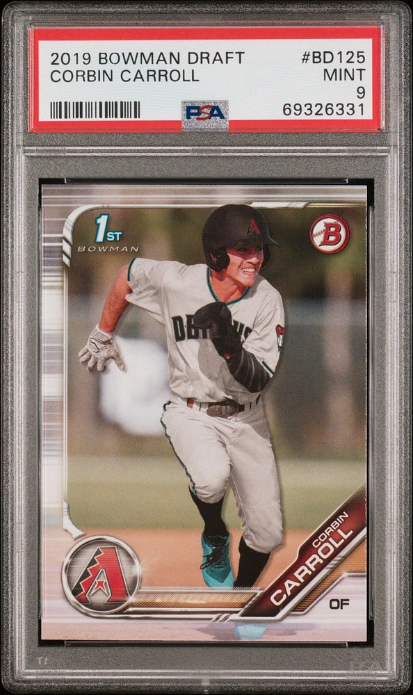 2019 Bowman Draft Bd125 Corbin Carroll PSA 9
