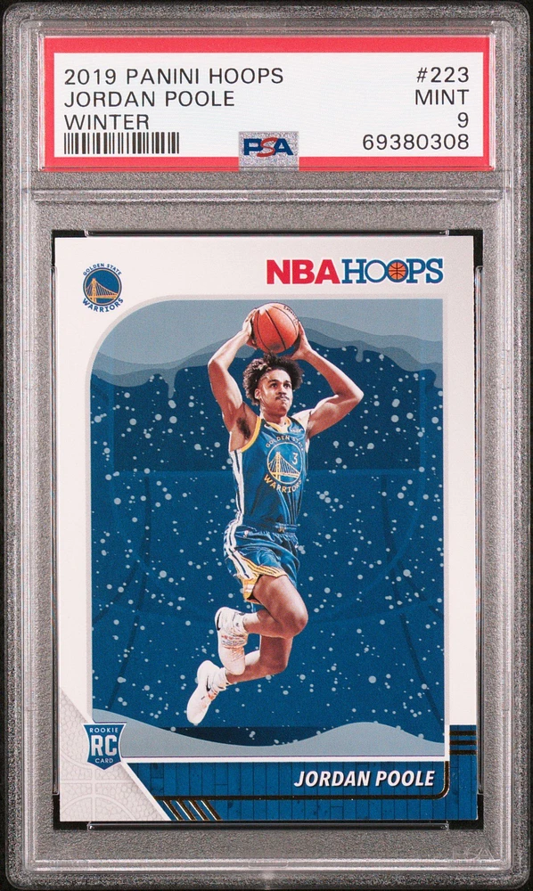 2019 Panini Hoops 223 Jordan Poole PSA 9