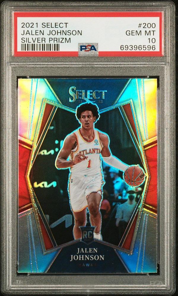 2021 Panini Select 200 Jalen Johnson Silver Prizm PSA 10