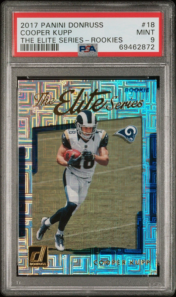 2017 Panini Donruss The Elite Series 18 Cooper Kupp Rookies PSA 9