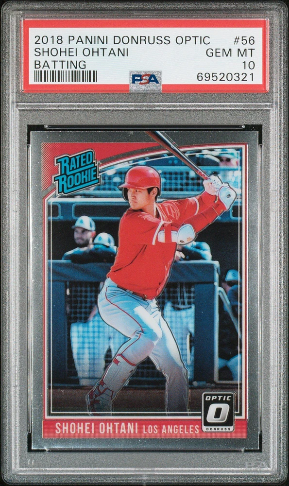 2018 Panini Donruss Optic 56 Shohei Ohtani PSA