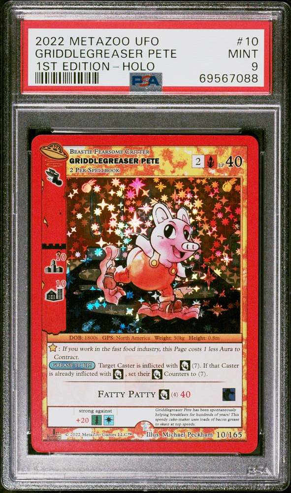 2022 Metazoo Ufo 10 Griddlegreaser Pete PSA 9