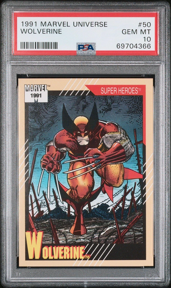 1991 Marvel Universe 50 Wolverine PSA 10