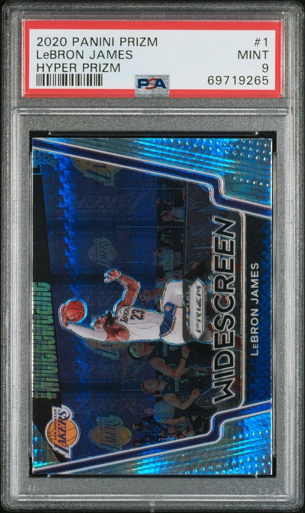 2020 Panini Prizm 1 Lebron James Hyper Prizm PSA 9