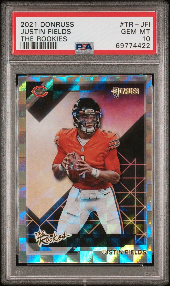 2021 Panini Donruss The Rookies Tr-jfi Justin Fields PSA 10
