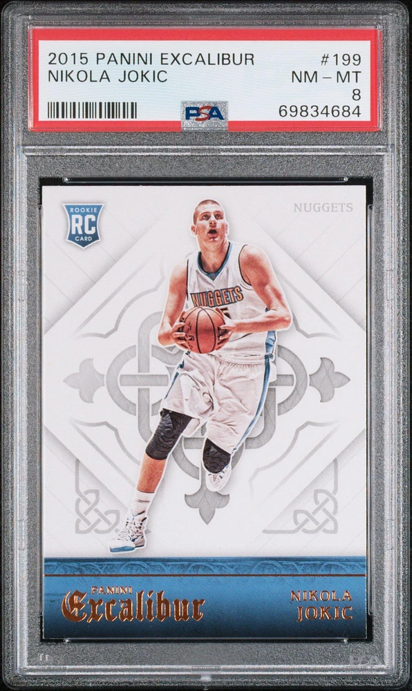 2015 Panini Excalibur 199 Nikola Jokic PSA 8