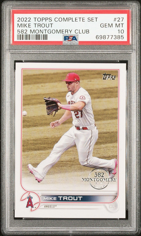 2022 Topps Complete Set 27 Mike Trout PSA 10