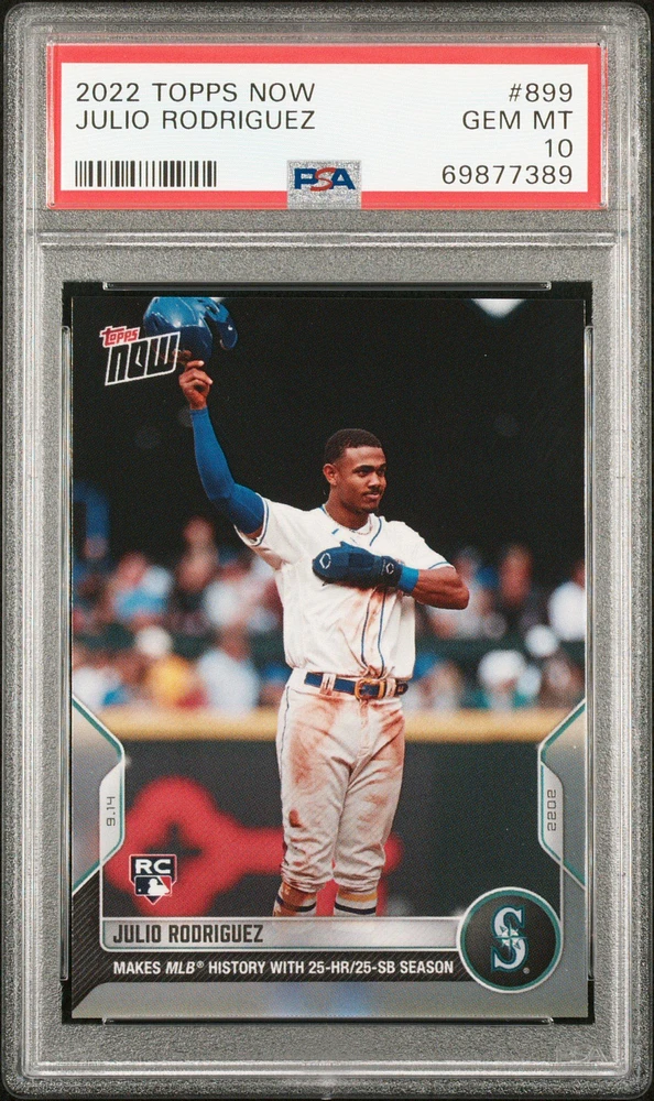 2022 Topps Now 899 Julio Rodriguez PSA 10