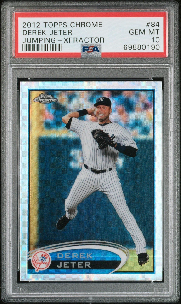 2012 Topps Chrome 84 Derek Jeter PSA 10