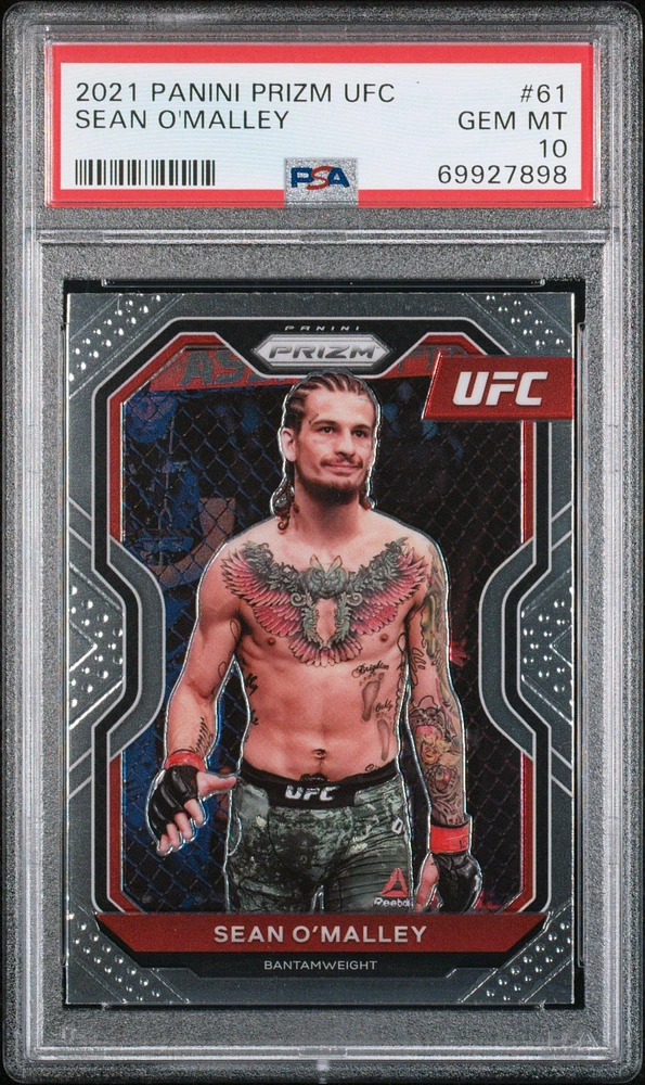 2021 Panini Prizm Ufc 61 Sean O'malley PSA 10