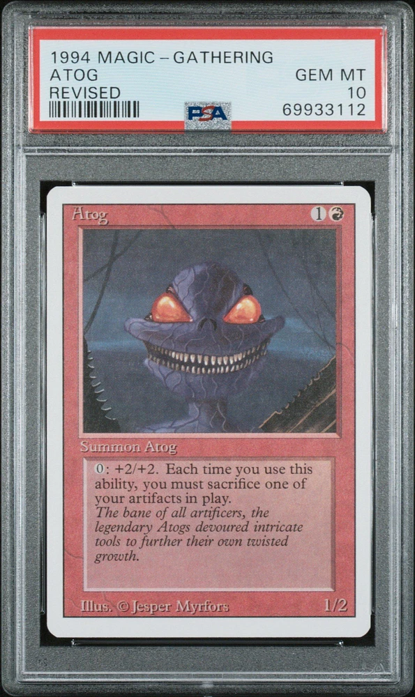 1994 Magic The Gathering Revised Atog PSA 10