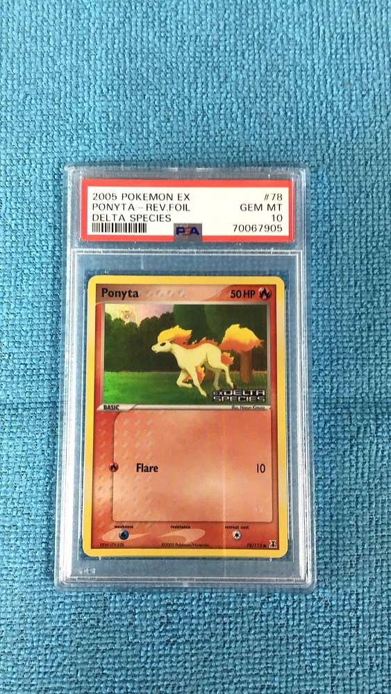 2005 Pokemon Ex Delta Species 78 Ponyta PSA 10