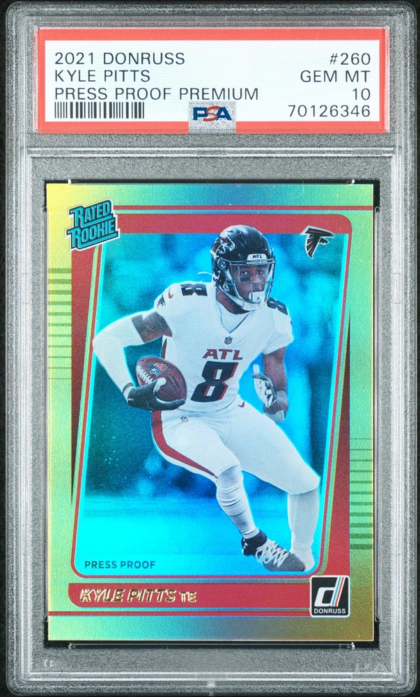 2021 Panini Donruss 260 Kyle Pitts PSA 10