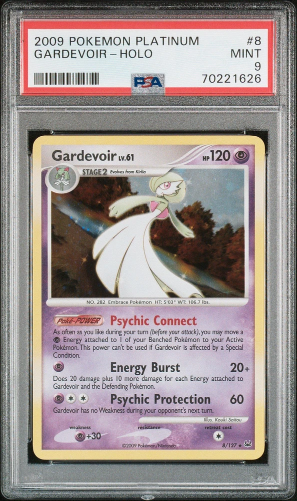 2009 Pokemon Platinum 8 Gardevoir PSA 9